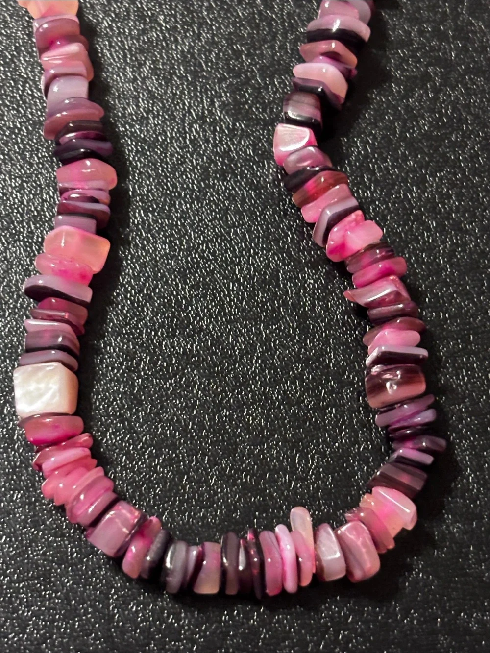 Pink Purple Mixed Shell‎ Chip Necklace Costal Surfer Beach Y2K
